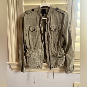 Light weight Green military jacket.  True Religion.  Size XS